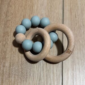 AEIOU Natural Wood Teething Ring
